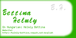 bettina helmly business card